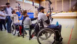 Disabled archery group