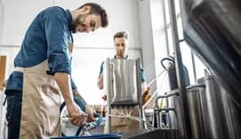 Small family business, drink productions and modern brewery